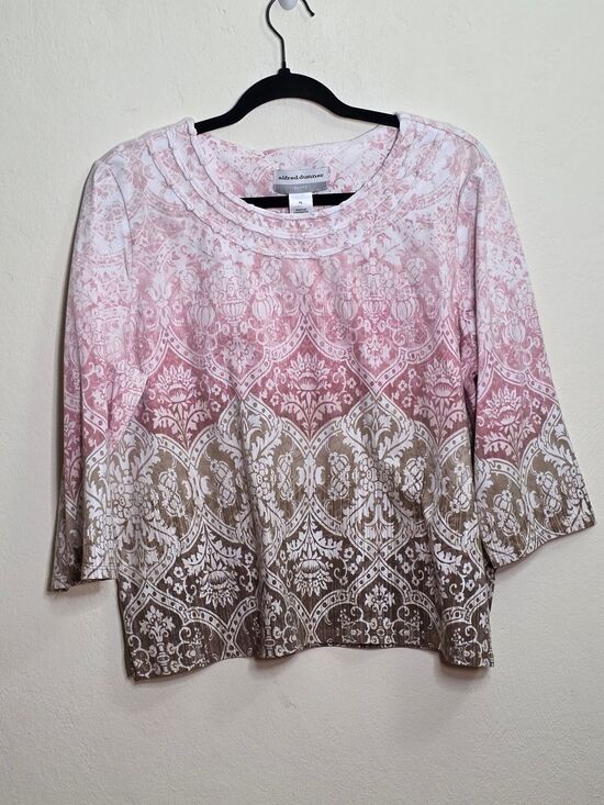 Alfred Dunner Tops - Alfred Dunner Petite Pink Floral Top